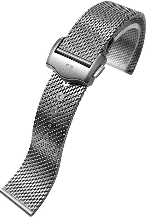 omega stainless steel mesh bracelet.